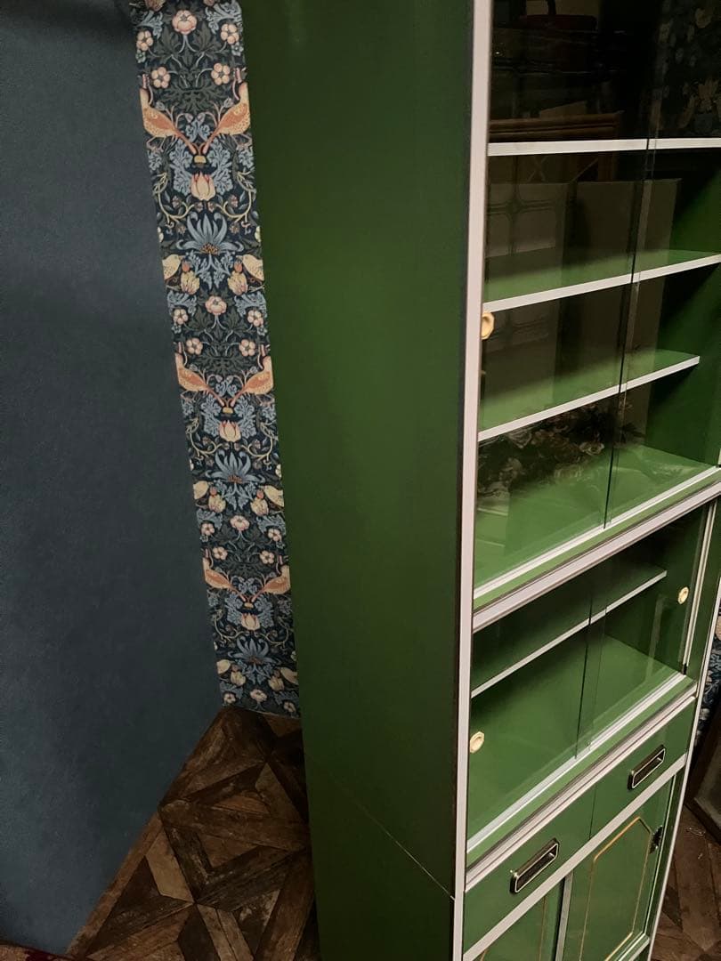 食器棚 レトロポップ 昭和レトロ インテリア 水屋 飾り棚 当時物