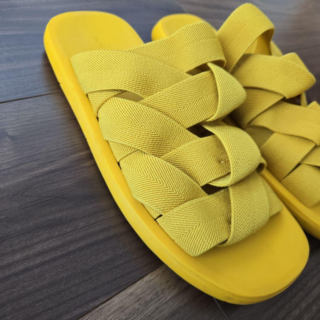 BOTTEGA VENETA/ ボッテガヴェネタ 黄色 サンダル 40 25cm