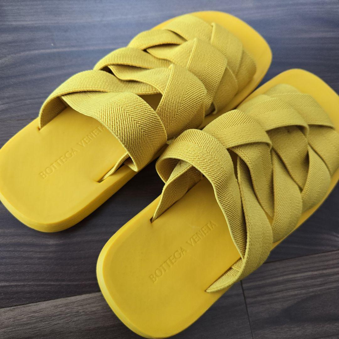 BOTTEGA VENETA/ ボッテガヴェネタ 黄色 サンダル 40 25cm