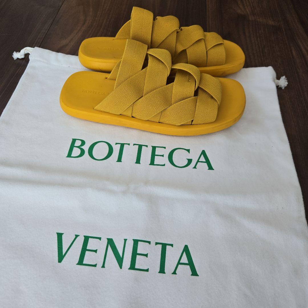 BOTTEGA VENETA/ ボッテガヴェネタ 黄色 サンダル 40 25cm