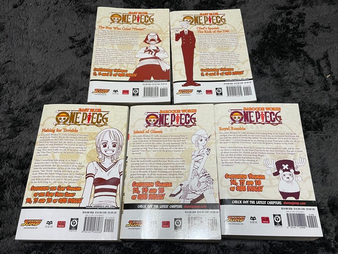 ONEPIECE ワンピース Vol.4~18巻 英語版 洋書