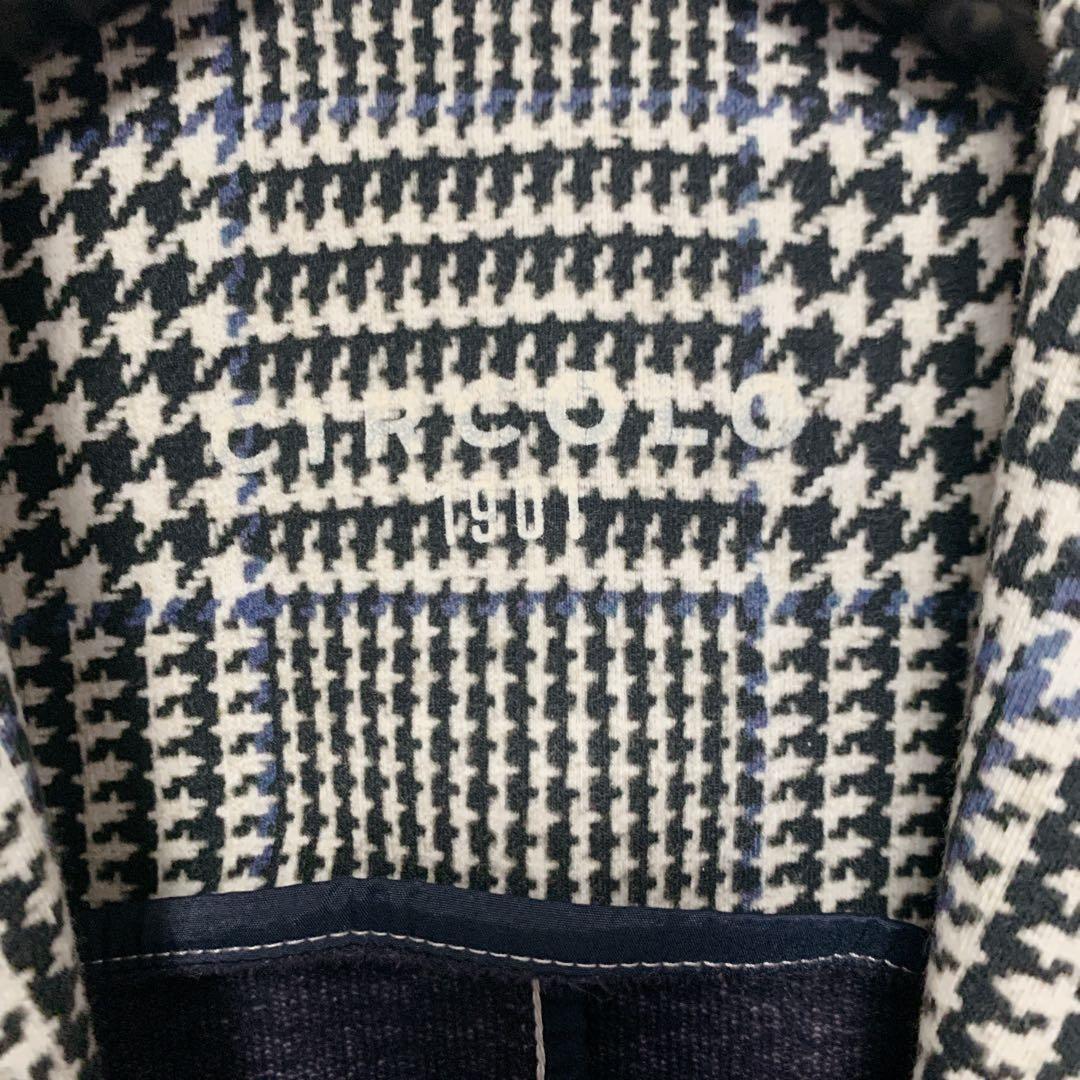 ✨美品 チルコロ1901 ジャージージャケット グレンチェック グレー系 46