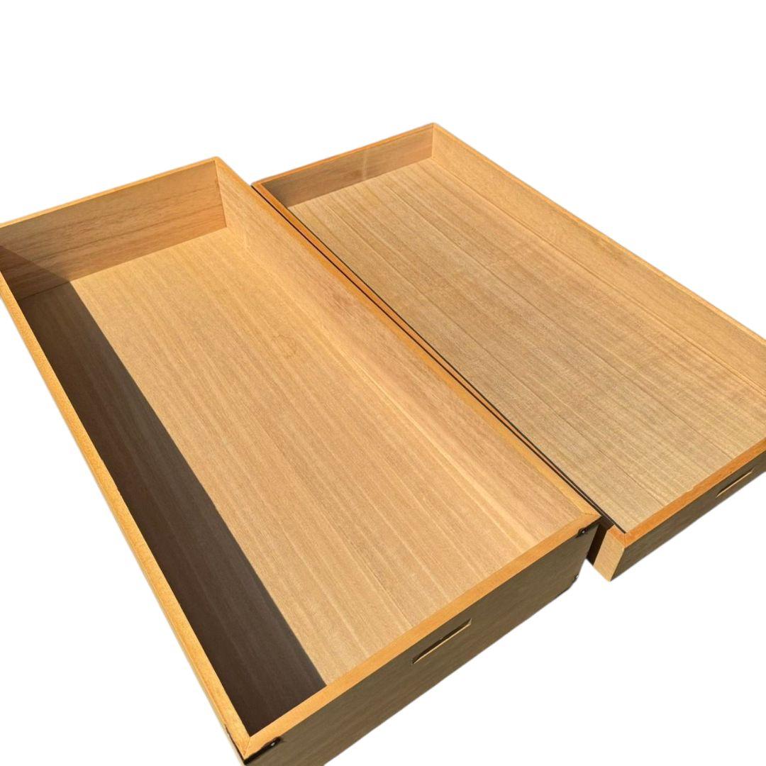 【希少】桐の衣装箱 2個セット 着物 和服 桐たんす 桐箪笥 昭和 レトロ