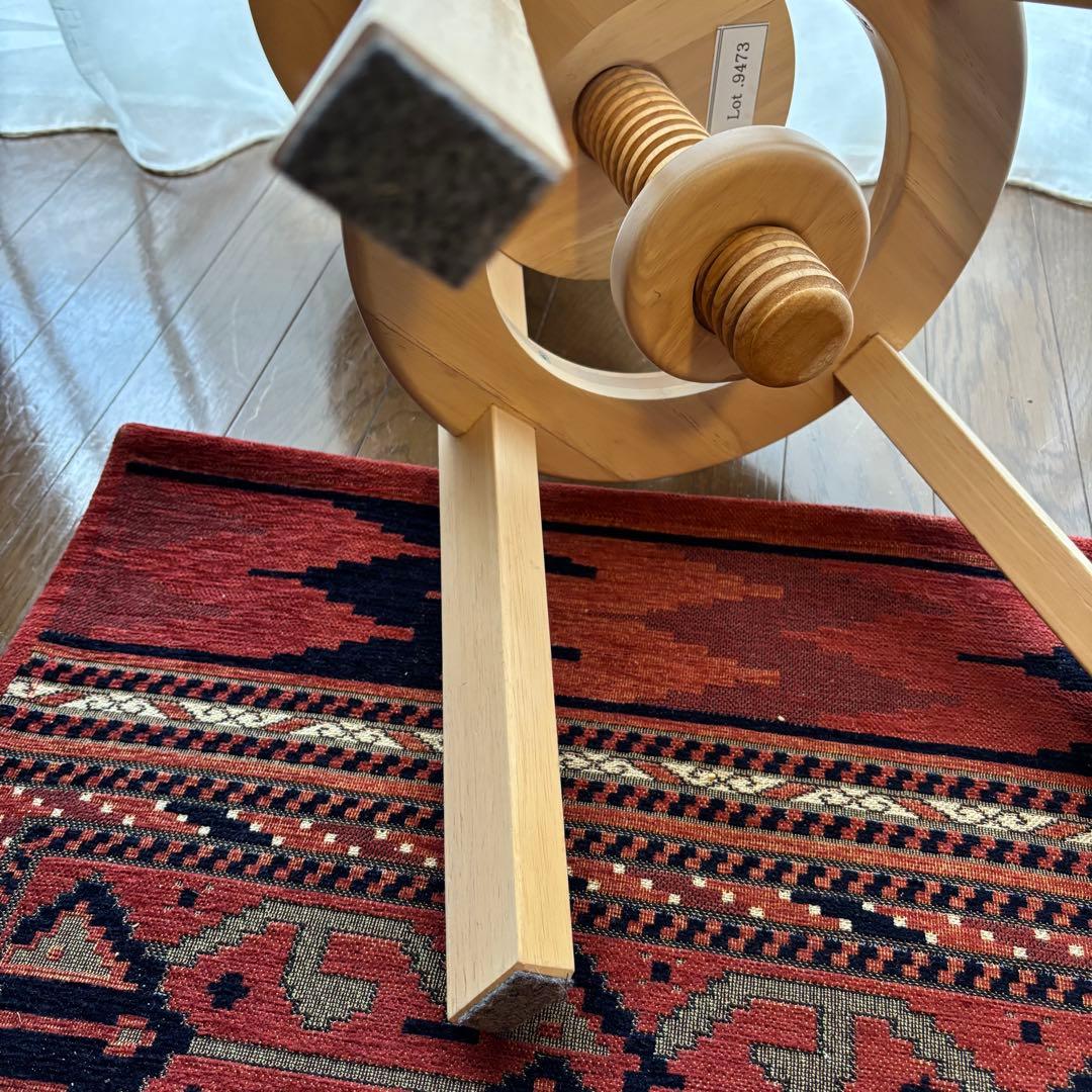 美品　広松木工 SPIN ハイスツール スピンスツール　チェック柄