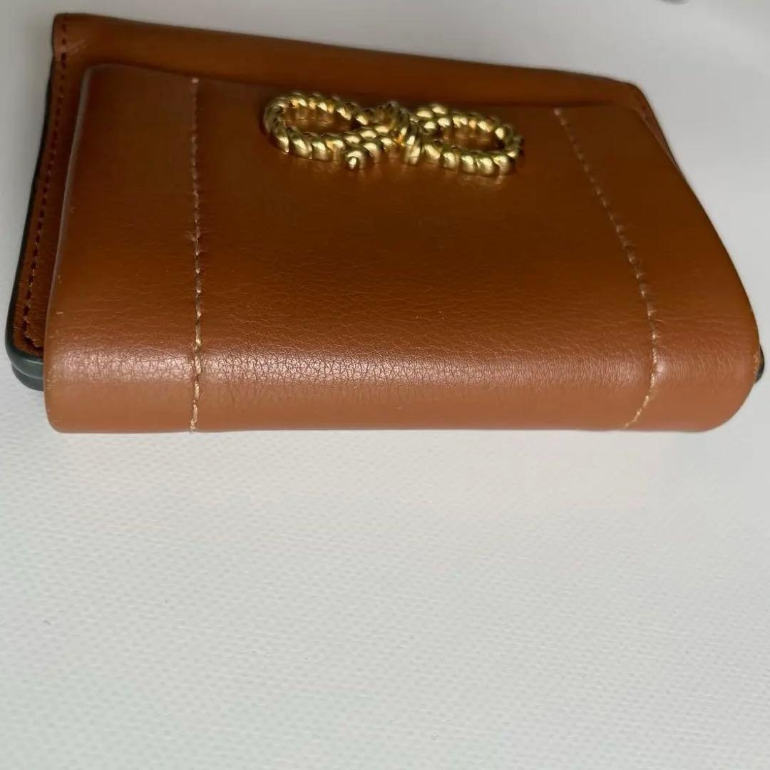 【専用】ANYA HINDMARCH ブラウン 三つ折り財布　ロープリボン