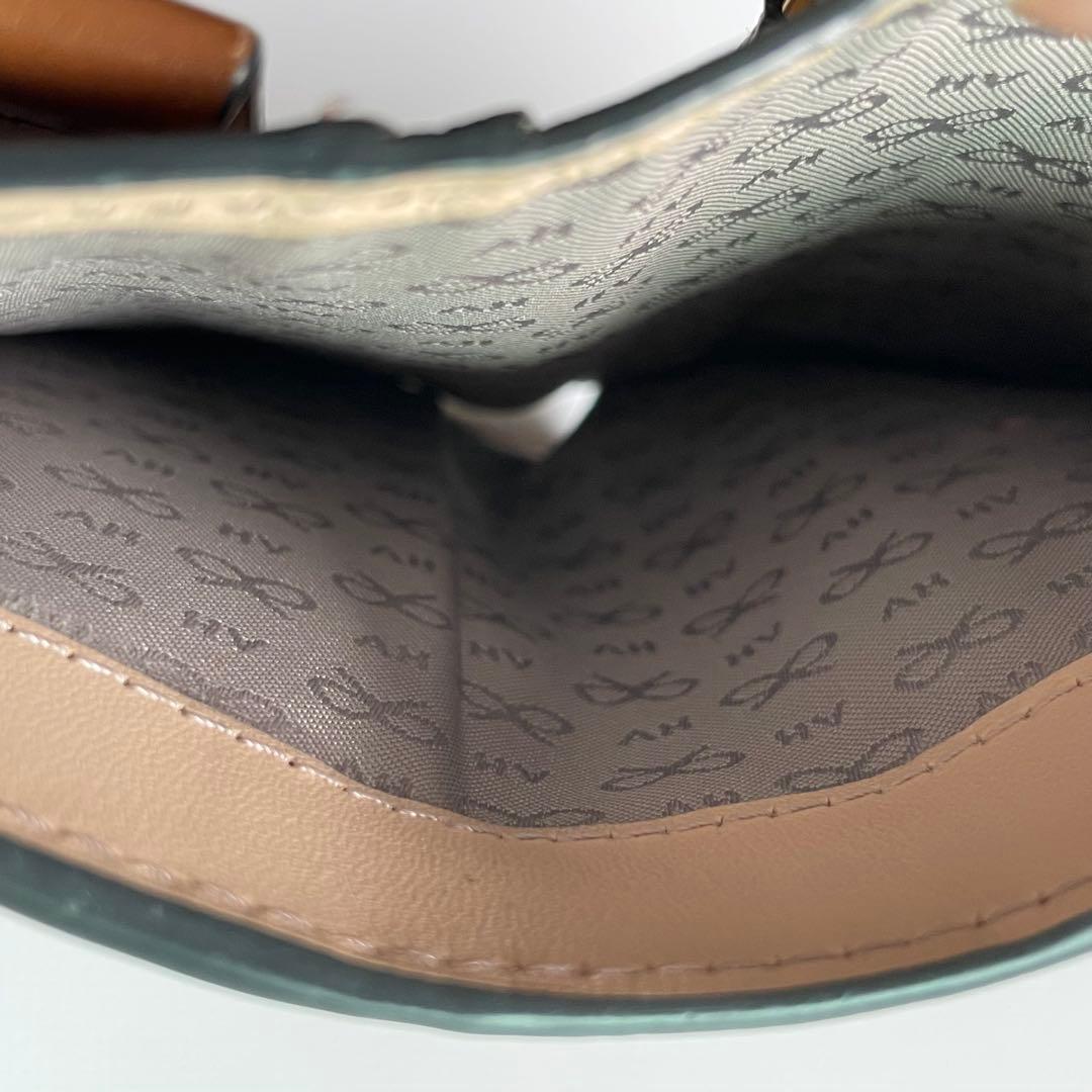 【専用】ANYA HINDMARCH ブラウン 三つ折り財布　ロープリボン