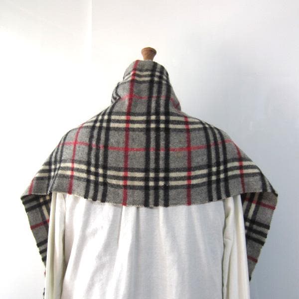 美品　BURBARRY／バーバリー★　チェック　カシミヤマフラー