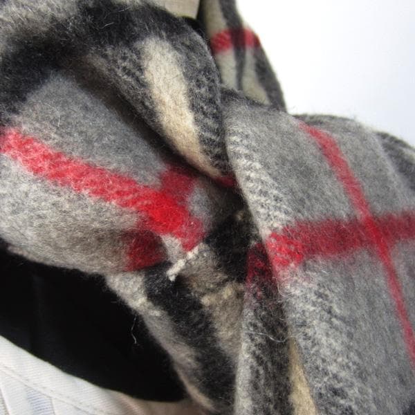 美品　BURBARRY／バーバリー★　チェック　カシミヤマフラー