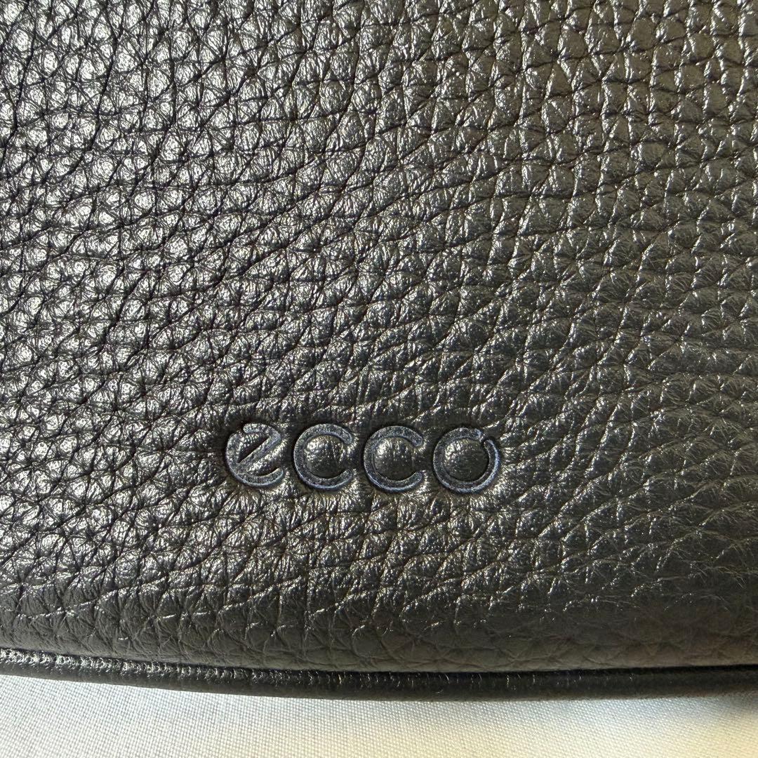 【未使用級】ECCO ドクターズバッグS ショルダー 2way レザー　ブラック