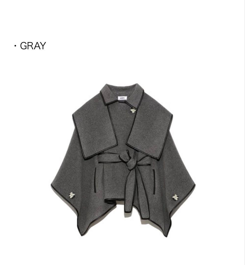 snidel グレー ポンチョコート