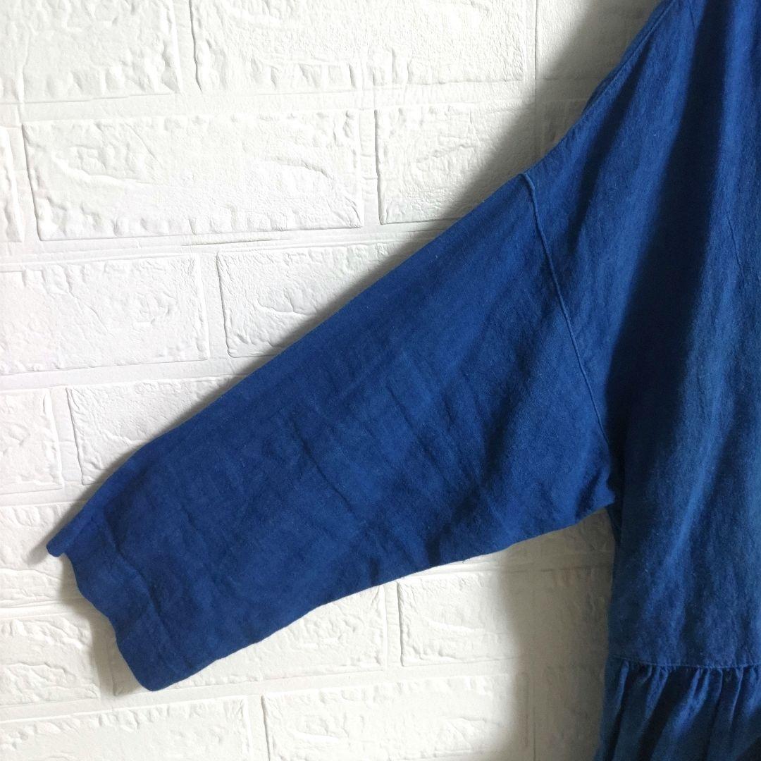 専用✨ネストローブ　アップサイクルリノ インジゴ ダイ　 チュニック 2way