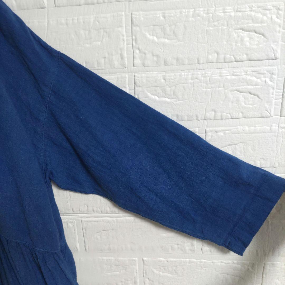 専用✨ネストローブ　アップサイクルリノ インジゴ ダイ　 チュニック 2way