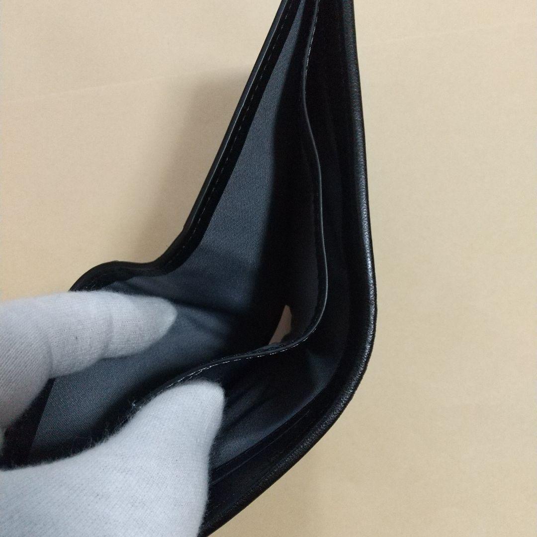 新品同様 TUMI トゥミ コンビ レザー 折り財布 ブラック