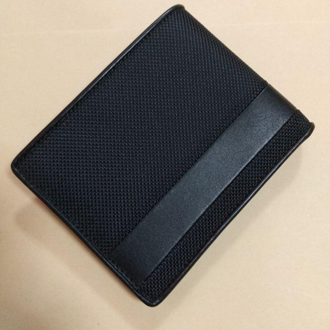 新品同様 TUMI トゥミ コンビ レザー 折り財布 ブラック