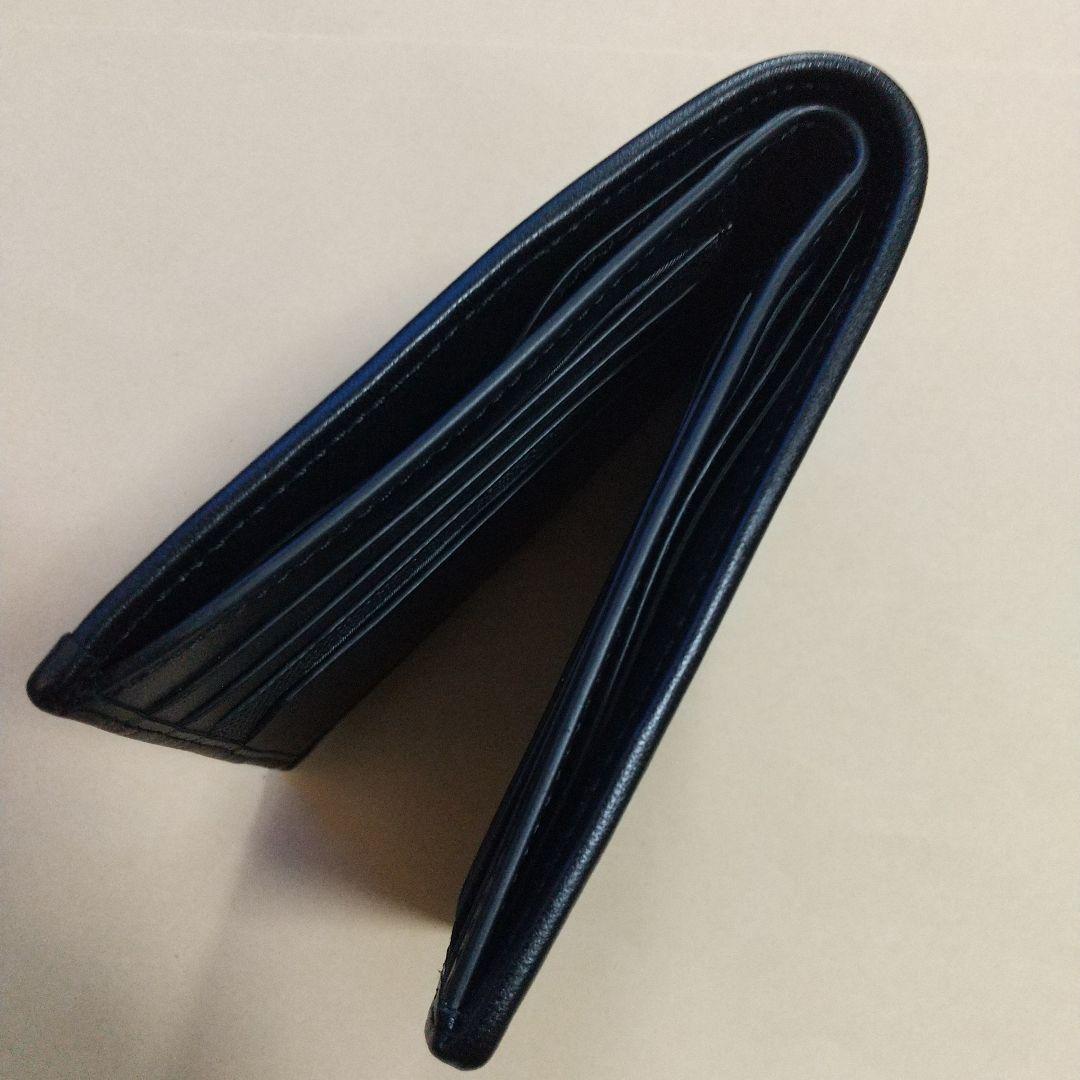 新品同様 TUMI トゥミ コンビ レザー 折り財布 ブラック