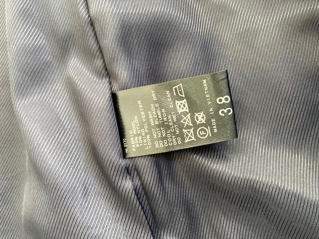 スローブイエナ ブラックロングコート 38