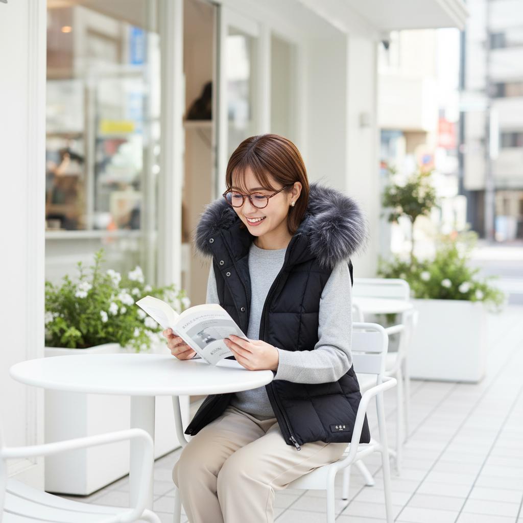 TATRAS タトラス ZALAGA ザラガ ダウンベスト ブラック ファー M