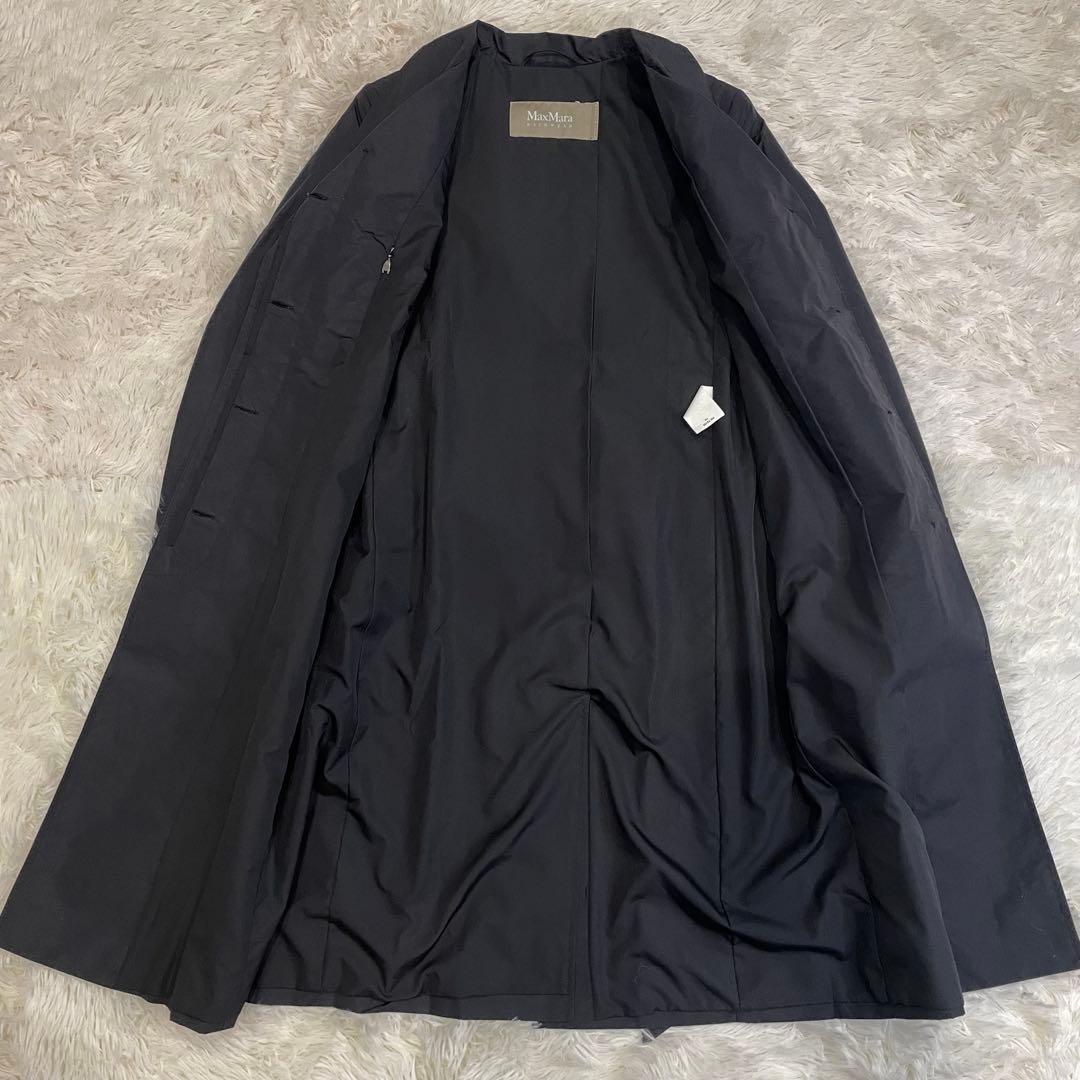 良品 マックスマーラ レインウェア トレンチコート ベルト付 ブラック