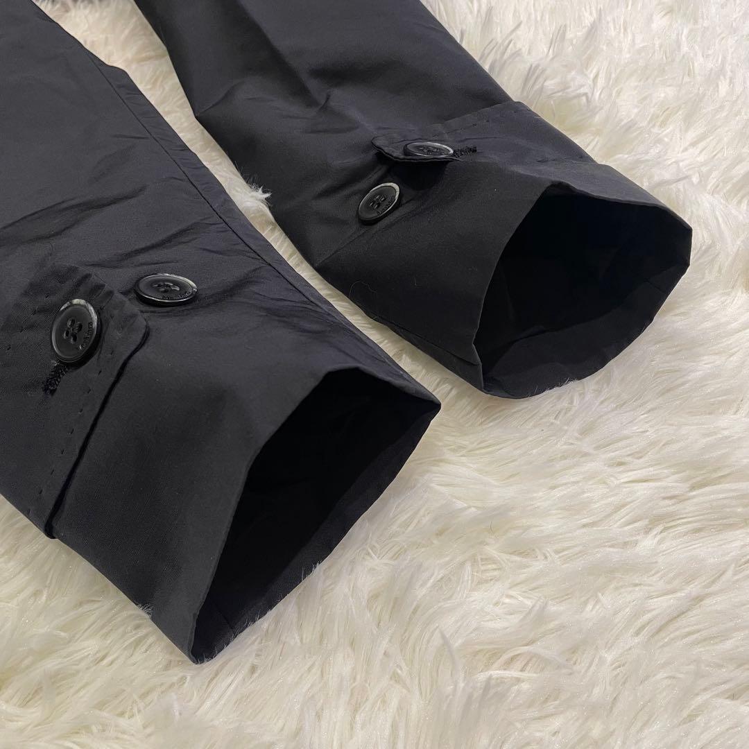 良品 マックスマーラ レインウェア トレンチコート ベルト付 ブラック