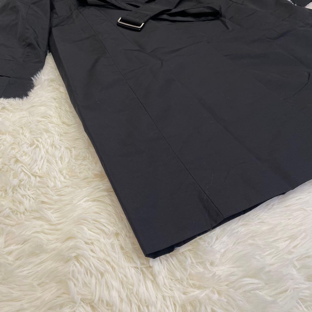 良品 マックスマーラ レインウェア トレンチコート ベルト付 ブラック