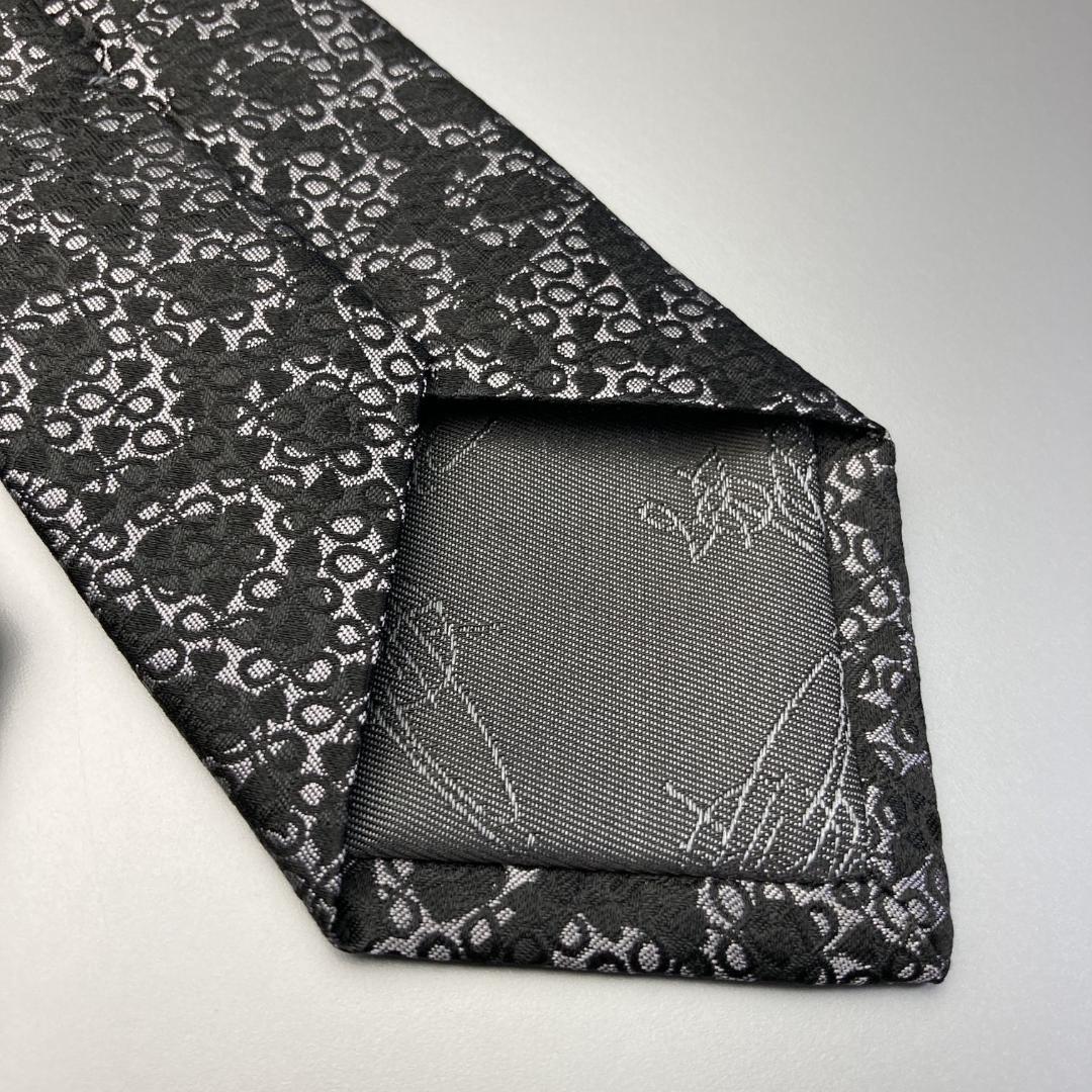 【希少】ヴィヴィアンウエストウッド　スクイグル柄　総柄スリムネクタイ　ナロー