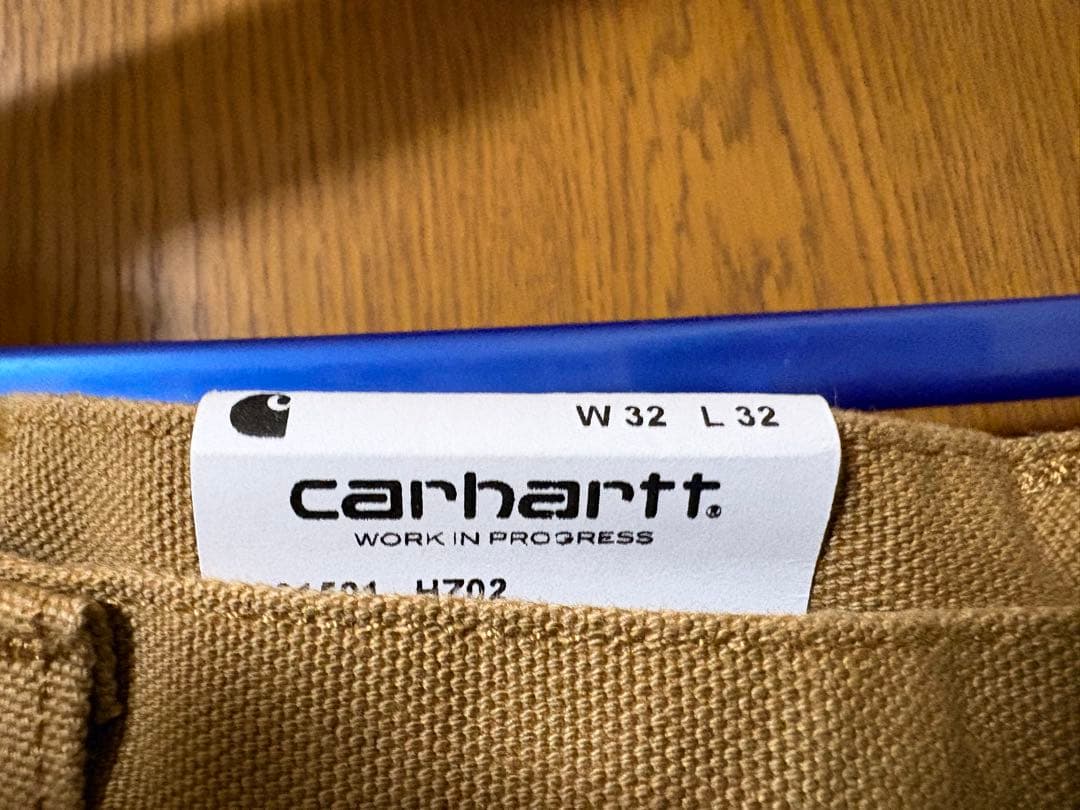 carhartt ベージュ ワークパンツ ダブルニー　ハミルトン　W32 L32