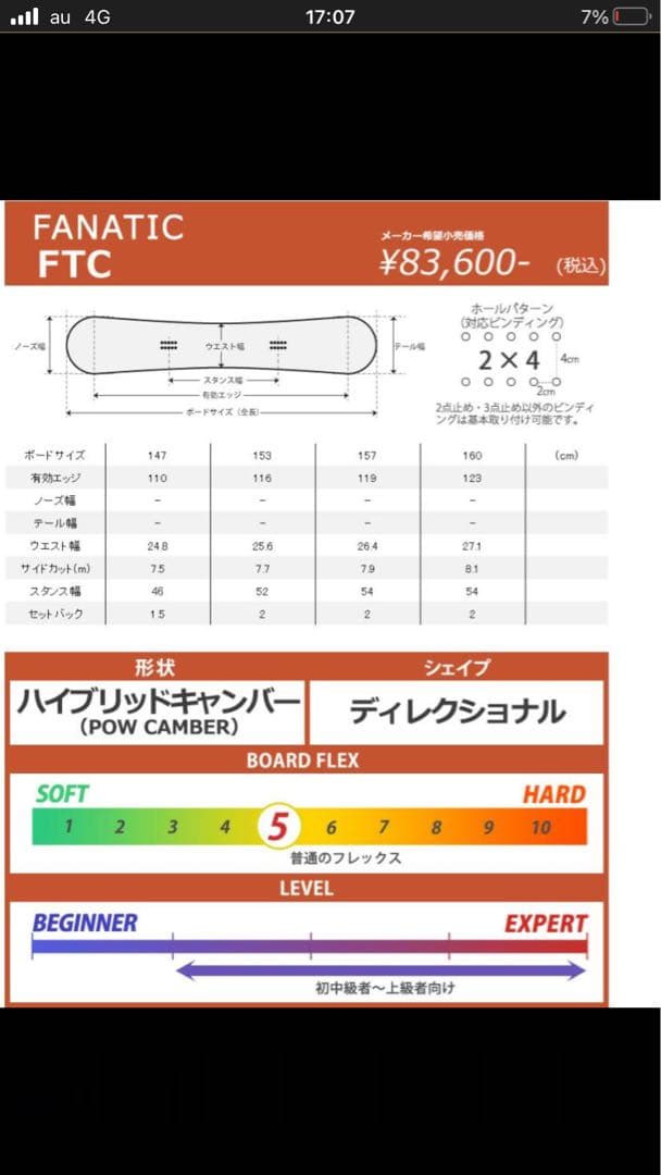 FANATIC スノーボード
