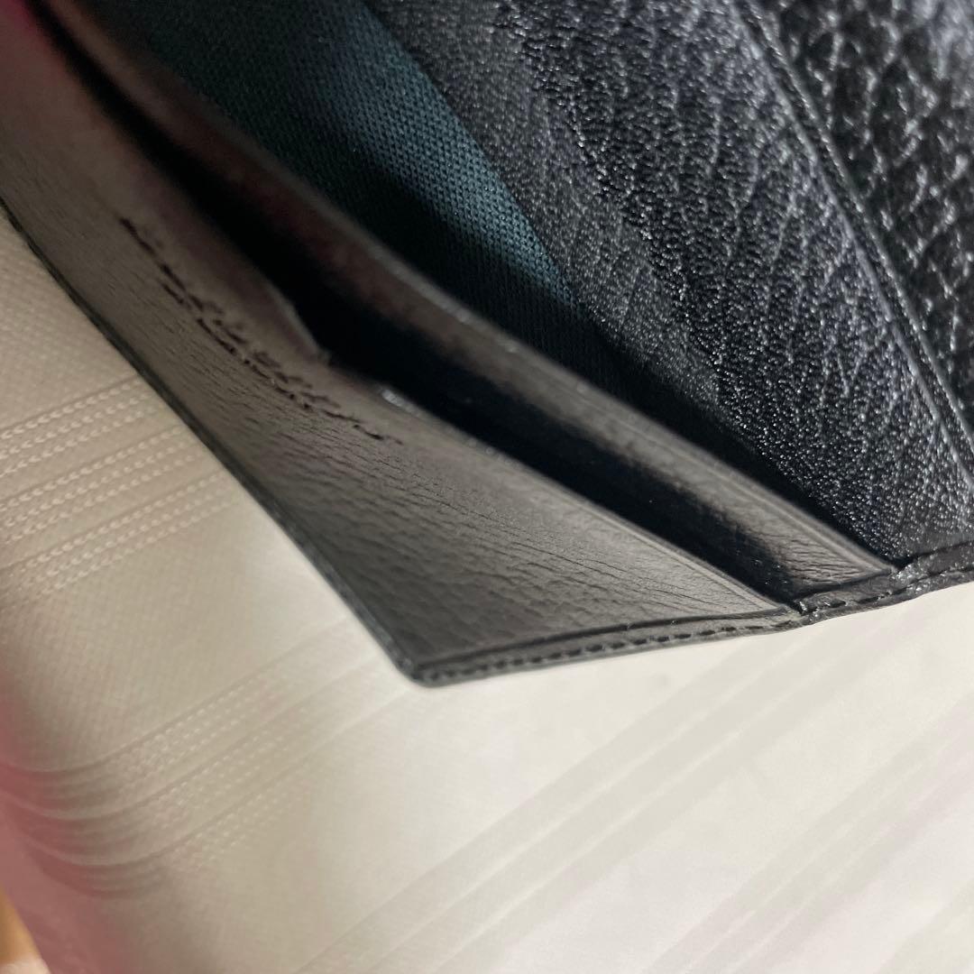 BURBERRY バーバリー 2つ折り財布 レザー ブラック 未使用 劣化あり