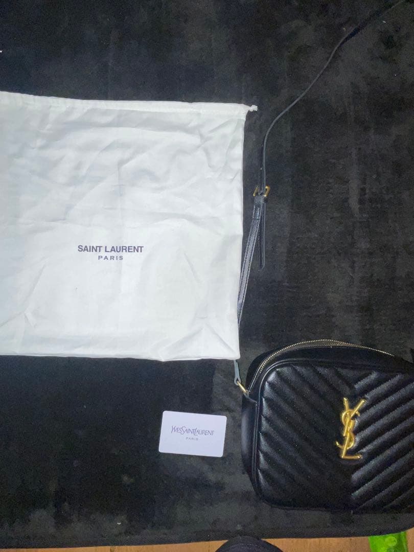 SAINT LAURENT サンローラン ショルダーバッグ キルティングブラック