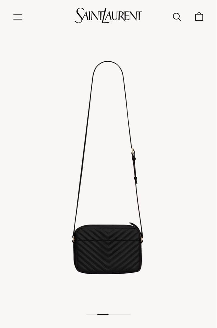 SAINT LAURENT サンローラン ショルダーバッグ キルティングブラック