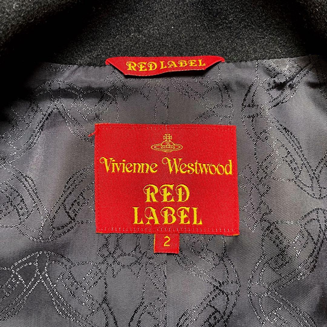 極美品【Vivienne Westwood】変形 襟 コート オーブ釦 総柄裏地