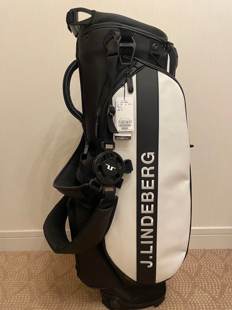 J.LINDEBERG ゴルフバッグ 073-18400 ホワイト/ブラック