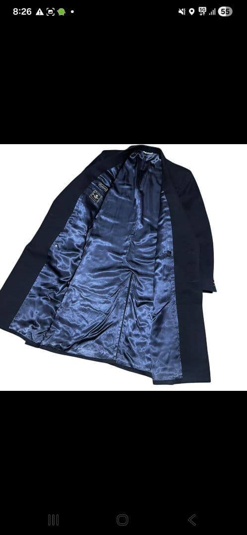 あ*郎様 美品 イタリア製 ゼニヤ カシミヤ90% ダブルブレスト コート 50