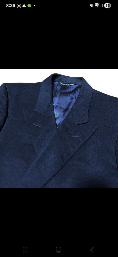 あ*郎様 美品 イタリア製 ゼニヤ カシミヤ90% ダブルブレスト コート 50