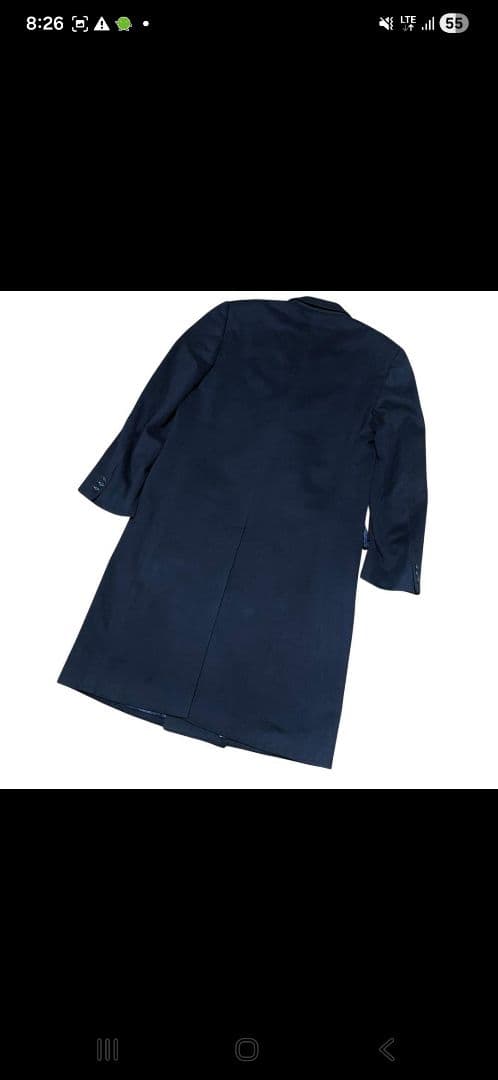 あ*郎様 美品 イタリア製 ゼニヤ カシミヤ90% ダブルブレスト コート 50