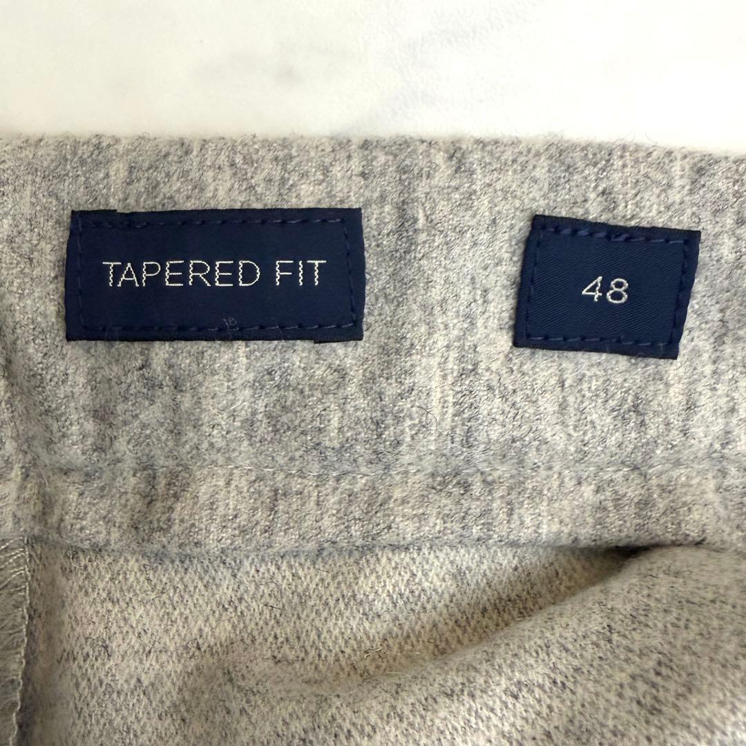 取引中【INCOTEX】74型ウールフランネル テーパードフィット ゴム仕様48