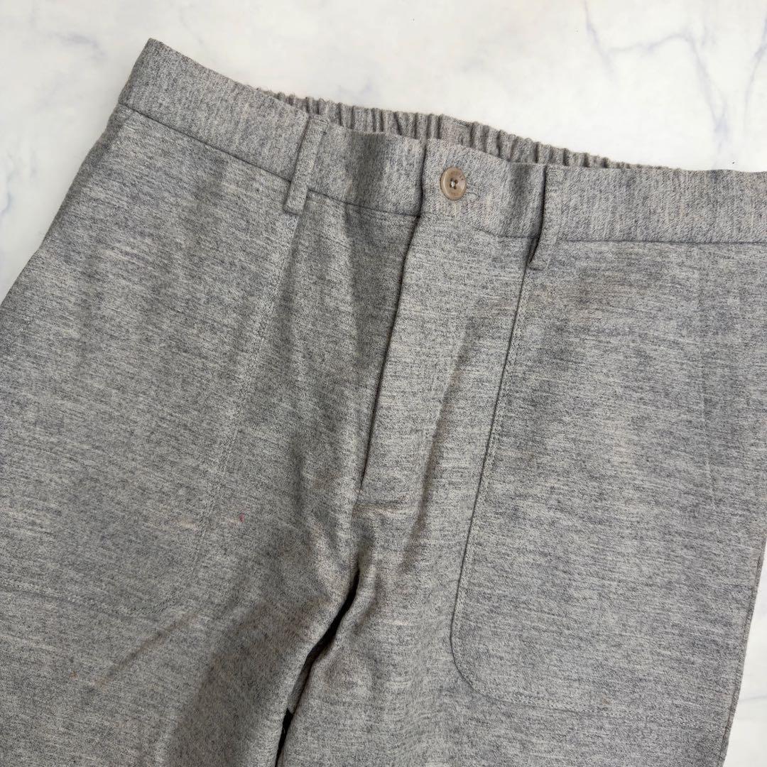 取引中【INCOTEX】74型ウールフランネル テーパードフィット ゴム仕様48