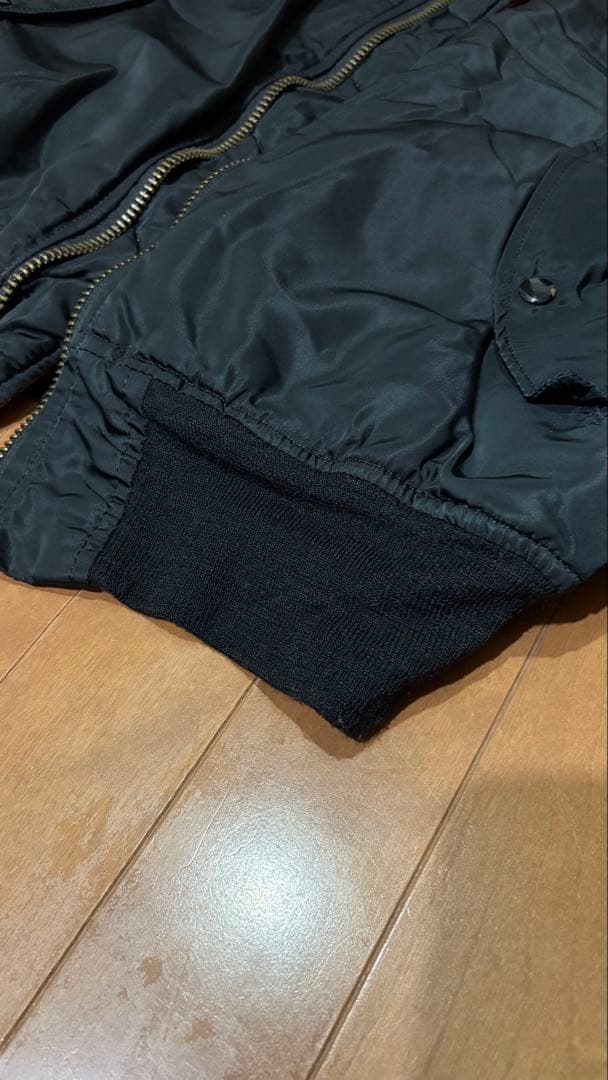 美品✨ 80s USA製 Alpha MA-1 黒 短丈