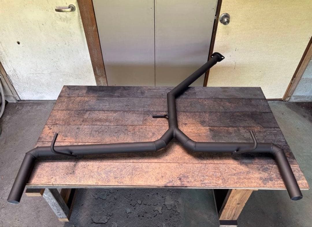 80系ハリアー！ガソリンストレートマフラー！モデリスタマフラーカッター対応！