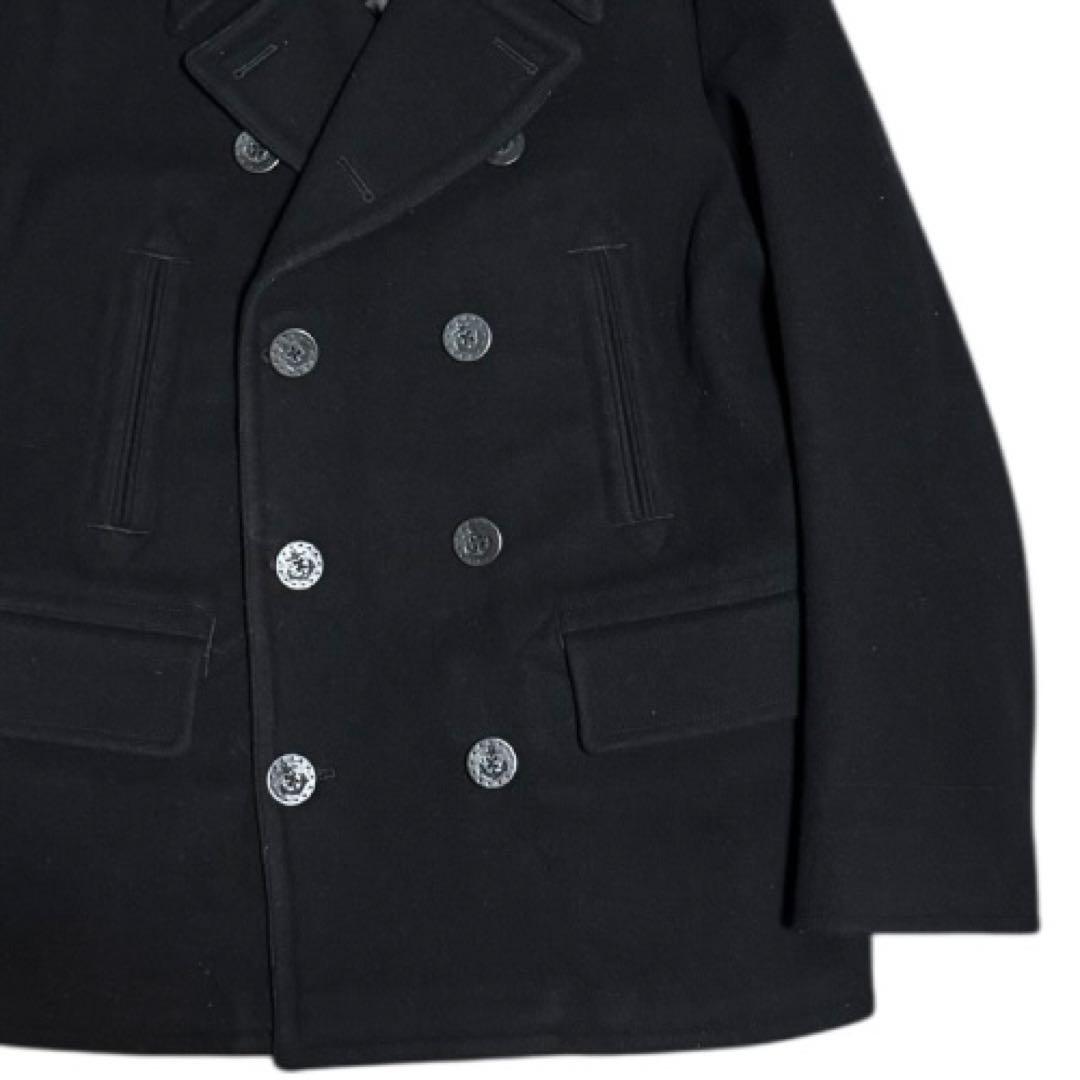 POLO RALPH LAUREN 碇釦 ウール ピーコート ブラック XL