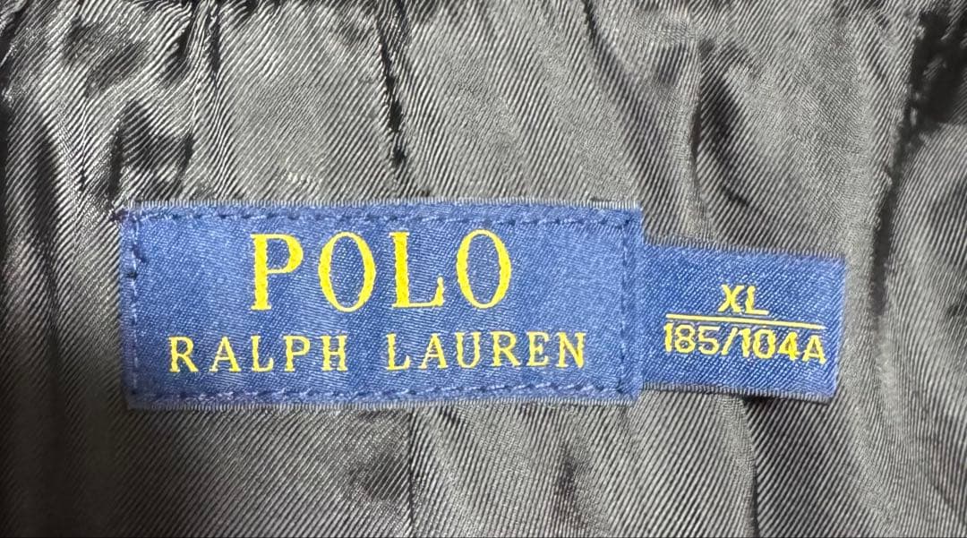 POLO RALPH LAUREN 碇釦 ウール ピーコート ブラック XL