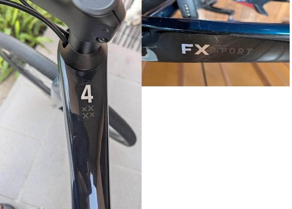 クロスバイク ダークブルー 700C　（TREK FX 4 Carbon）