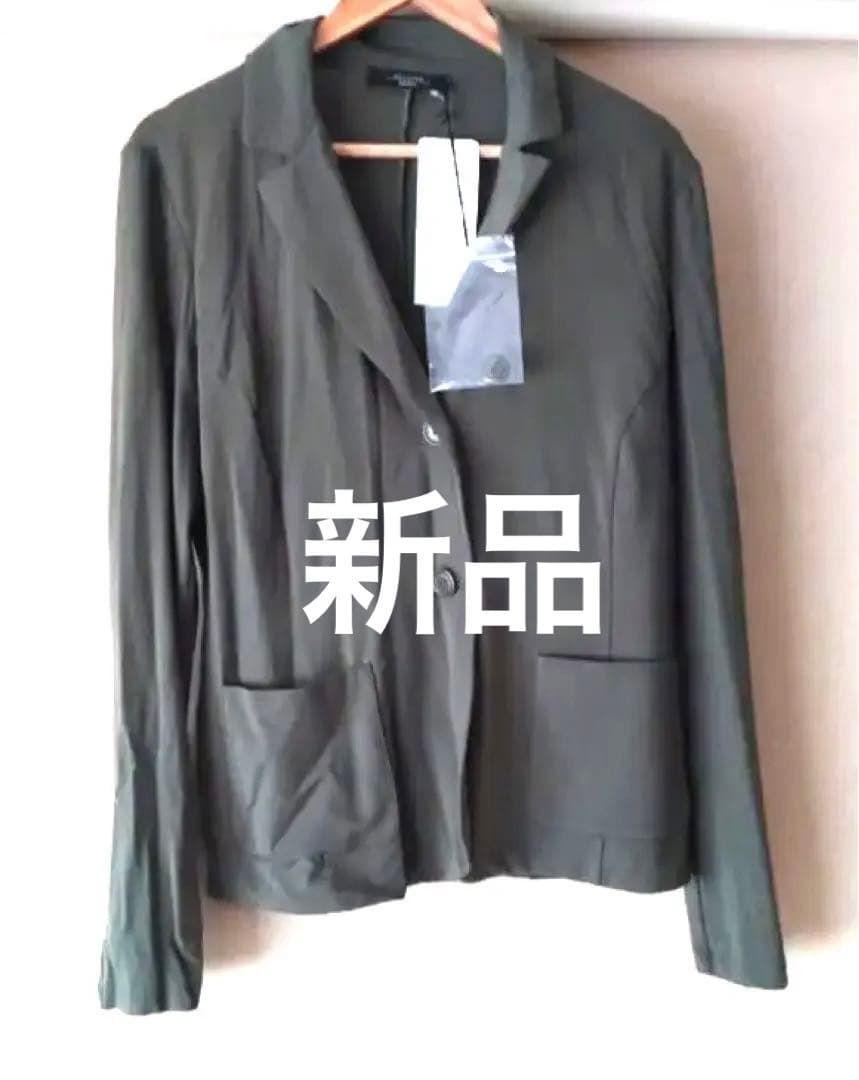 専用　 マックスマーラ　新品　ニット生地　オリーブグリーン テーラードジャケット