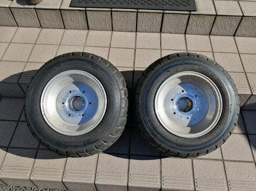 キャノピー・UP・X用 アルミホイール タイヤ 225/45-10 2本セット