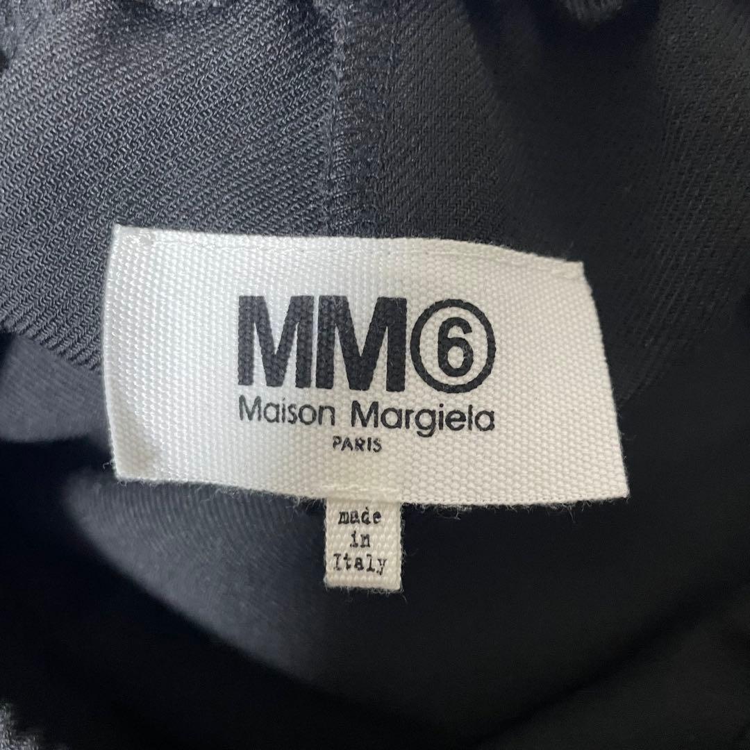MM6 エムエムシックス メゾンマルジェラ ウール混 ワイド スラックス パンツ