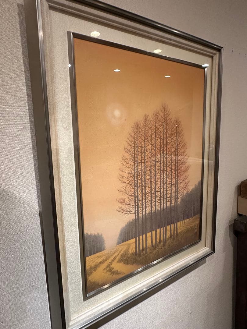 遠山幸男　日本画　絵画　風景画　岩絵具　曙光