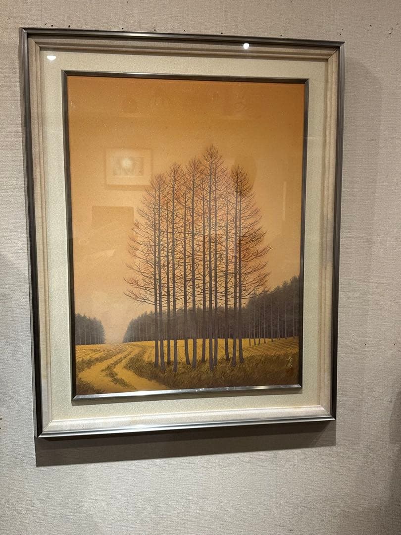 遠山幸男　日本画　絵画　風景画　岩絵具　曙光