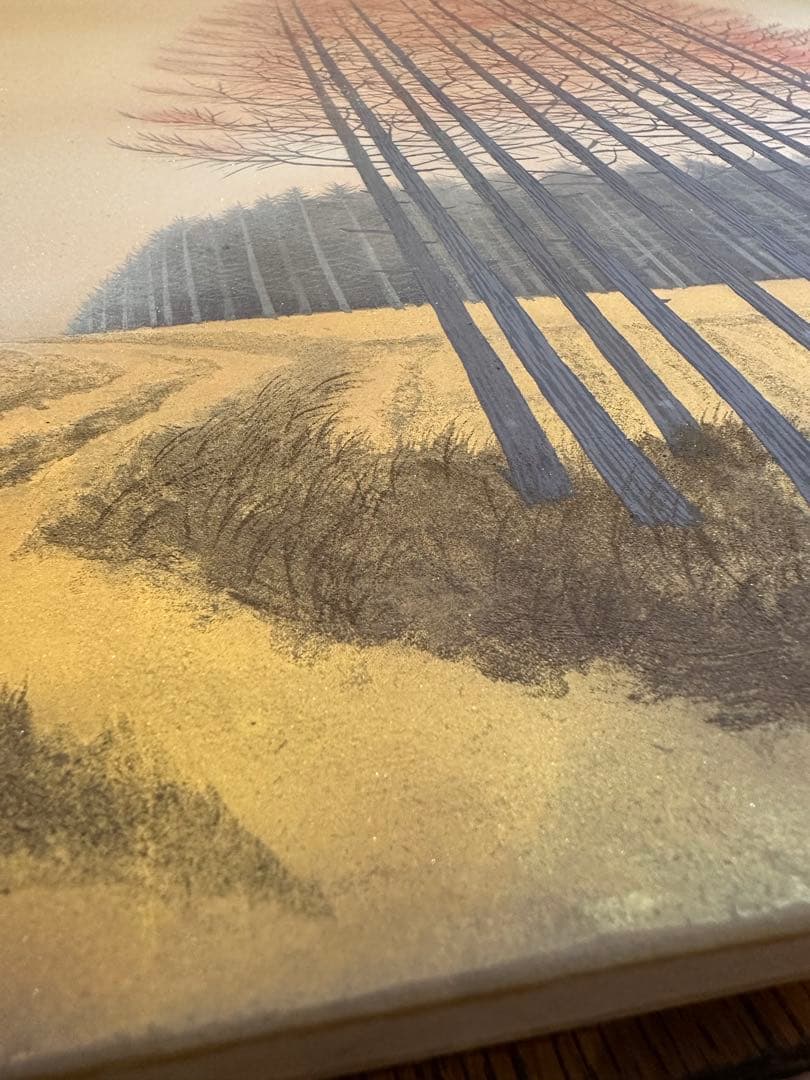 遠山幸男　日本画　絵画　風景画　岩絵具　曙光