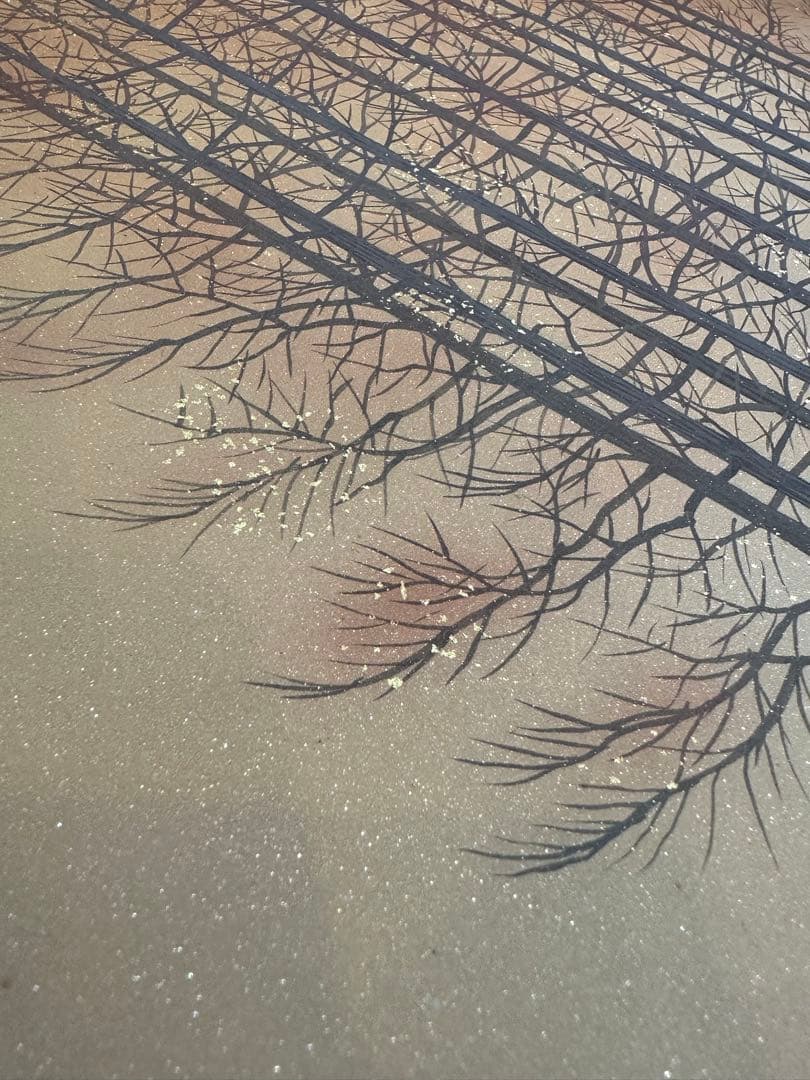 遠山幸男　日本画　絵画　風景画　岩絵具　曙光