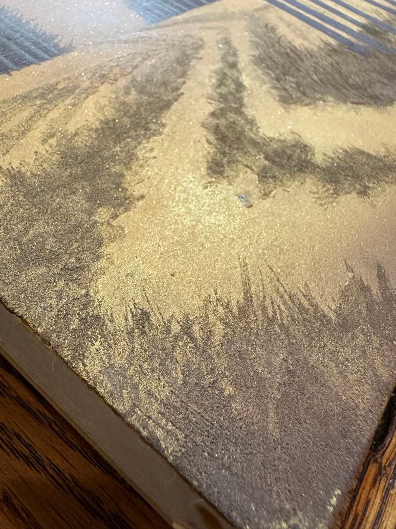 遠山幸男　日本画　絵画　風景画　岩絵具　曙光